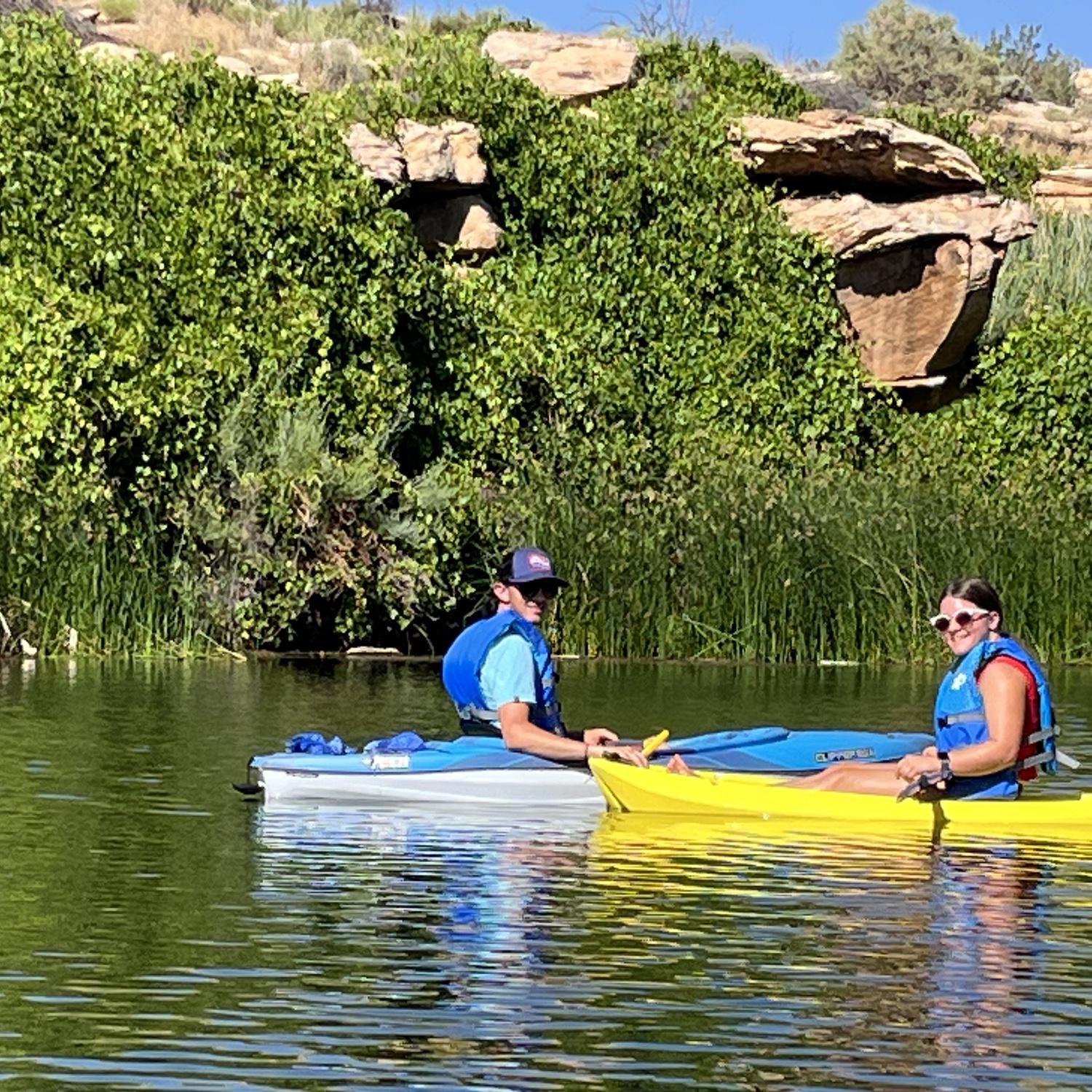 Kayaking down in Arizona