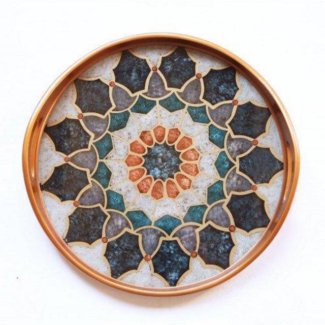 Medieval Reverse Painted Tray