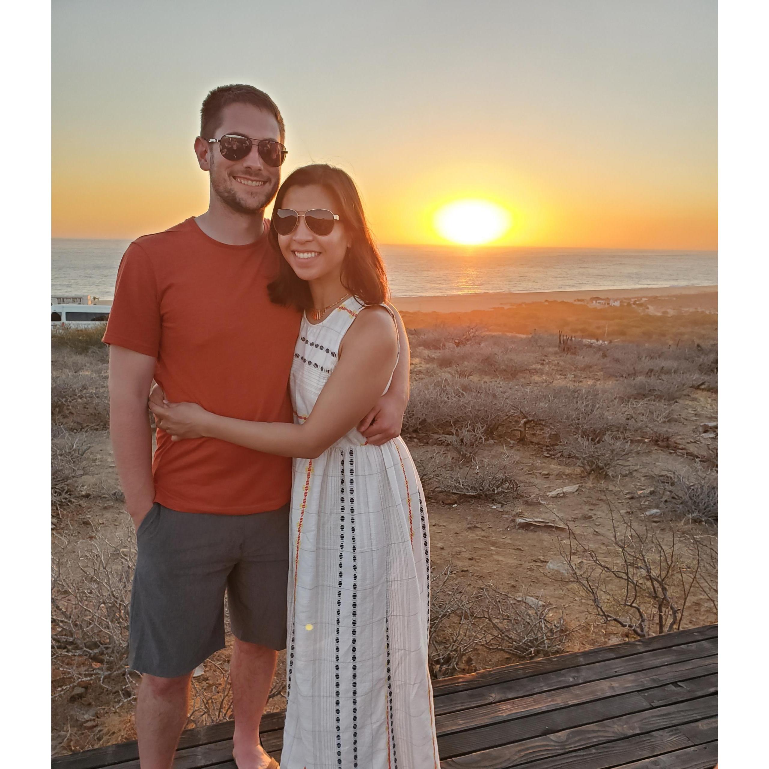 Sunset in Todos Santos, June 2019.