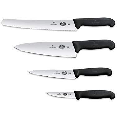 Victorinox 6.7833.6US1 sadf Swiss Classic 6-Piece Steak Knife Set,  4-1/2-Inch Serrated Blades with Round Tip, 4-Inch