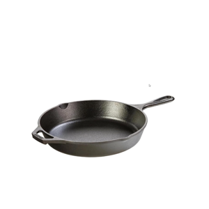 Lodge 10.25 Inch Cast Iron Skillet – Pre-Seasoned Frying Pan with Teardrop Handle – Oven, Stovetop, Grill & Campfire Use – Made in USA – Durable, Non-Toxic, Even-Heating Cookware – Black