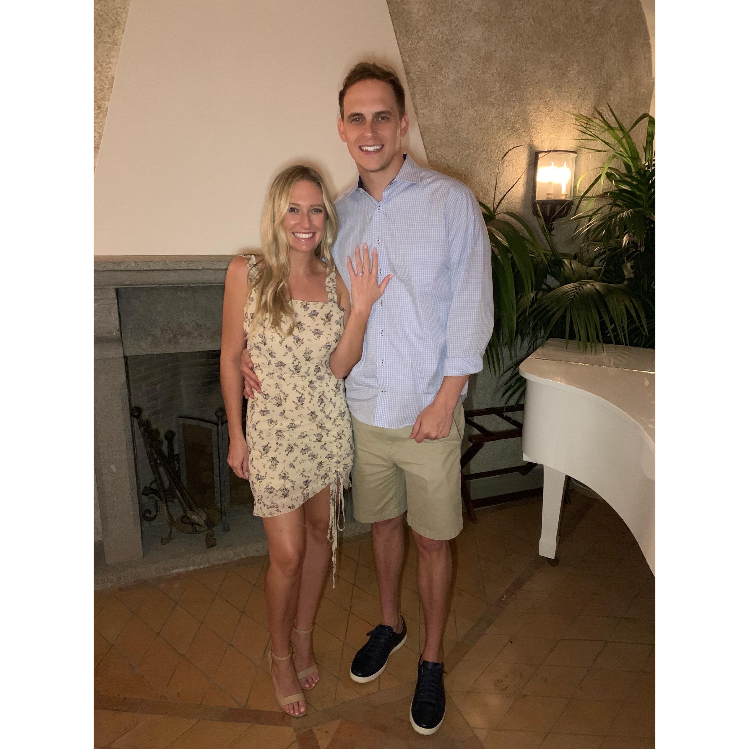 The night we said "yes" to forever in Amalfi, Italy.