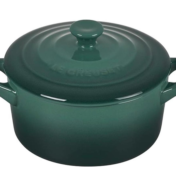 Le Creuset Stoneware Mini Round Cocotte, 14 oz., Artichaut