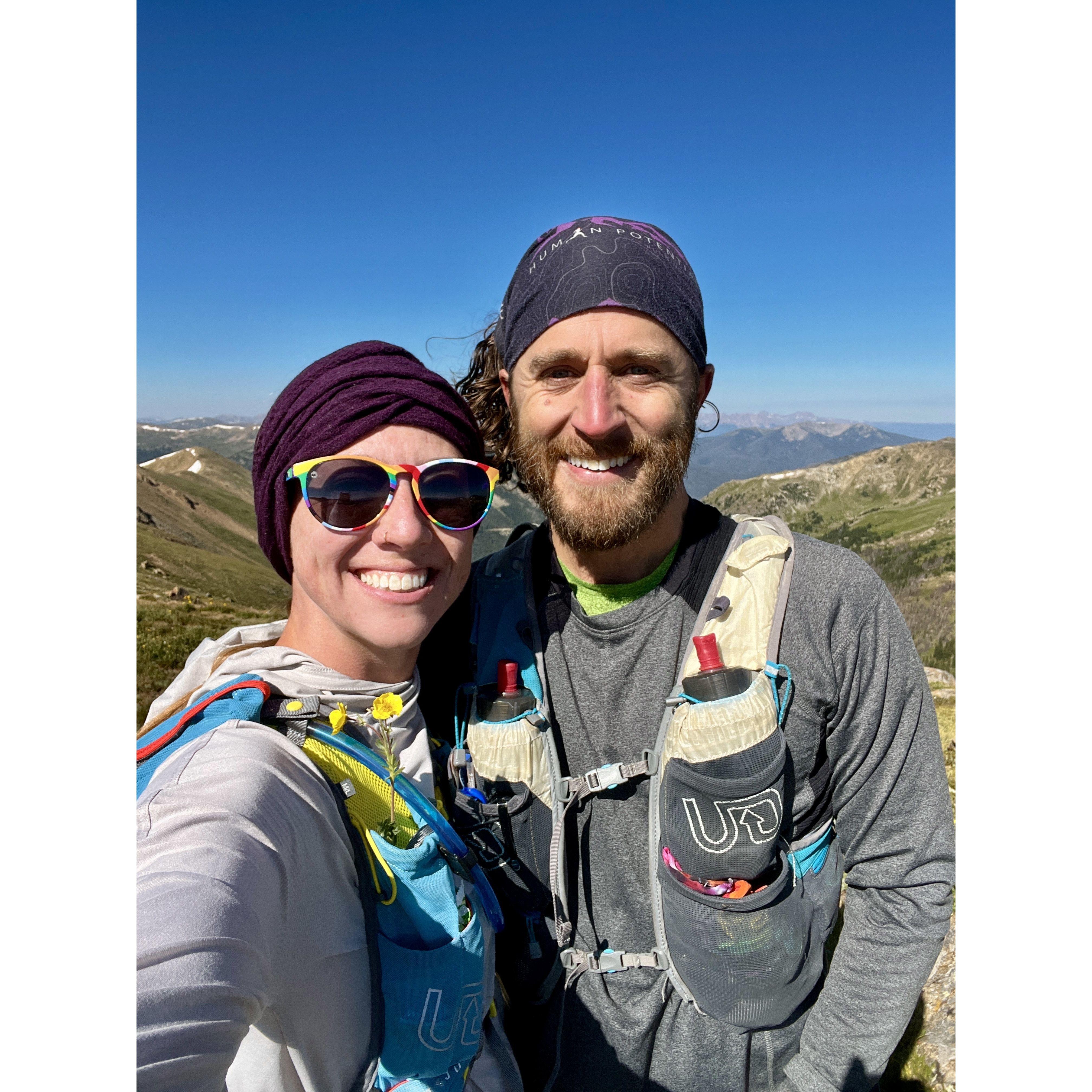 our second date and first of many trail runs together