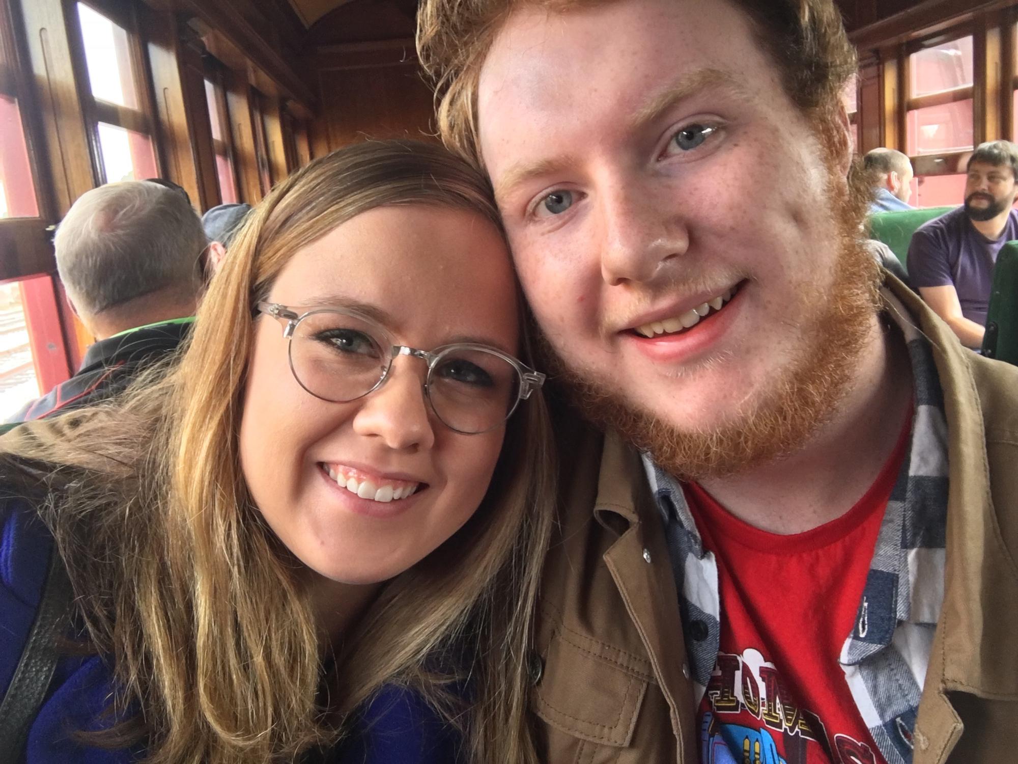 Enjoying another train ride together at Strasburg Railroad in Ronks, PA! October 26, 2019