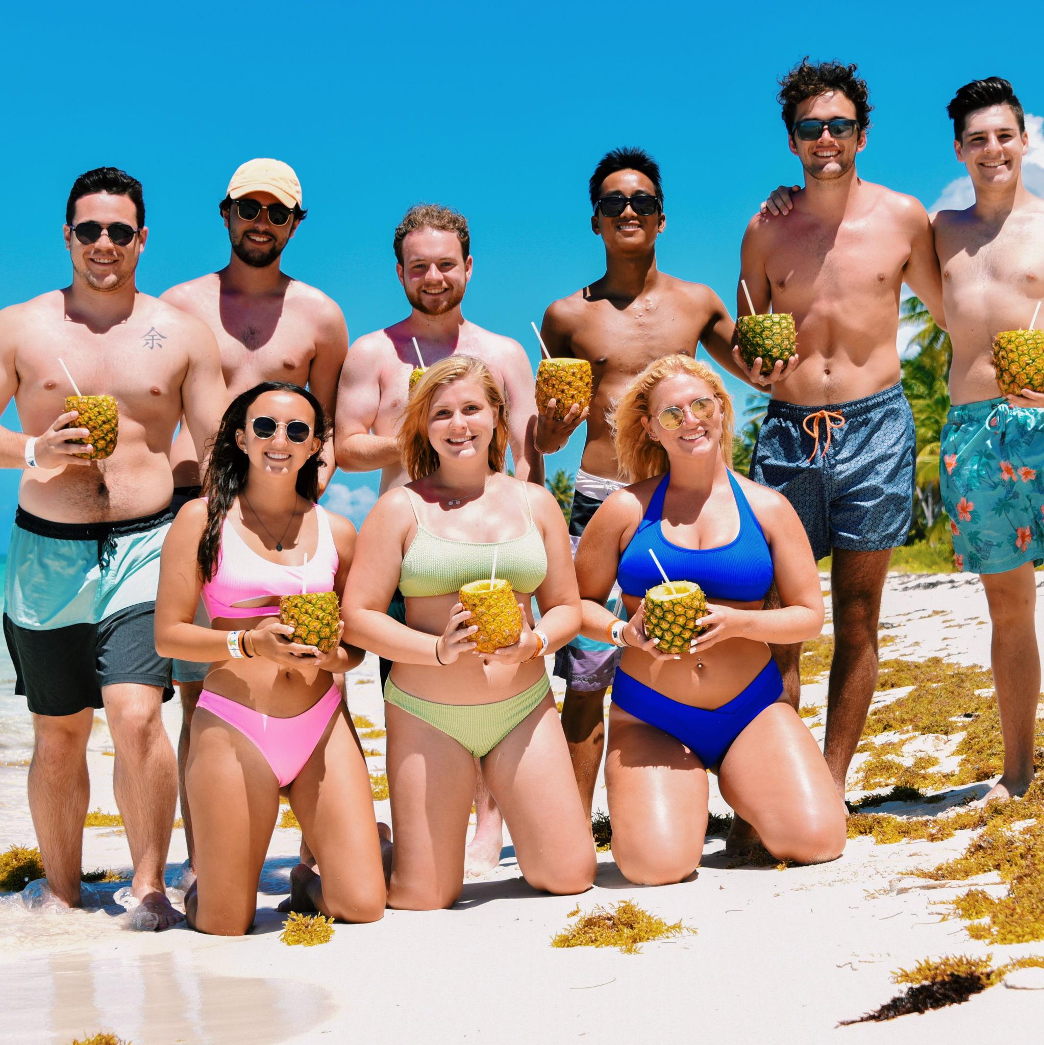 Post-graduation trip to the Dominican Republic with our friends