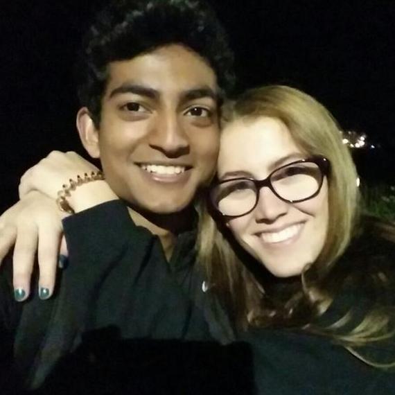 Our first picture together (2014).