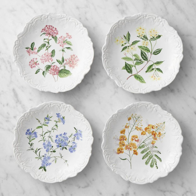AERIN x Williams Sonoma Meadow Lace Salad Plates, Set of 8