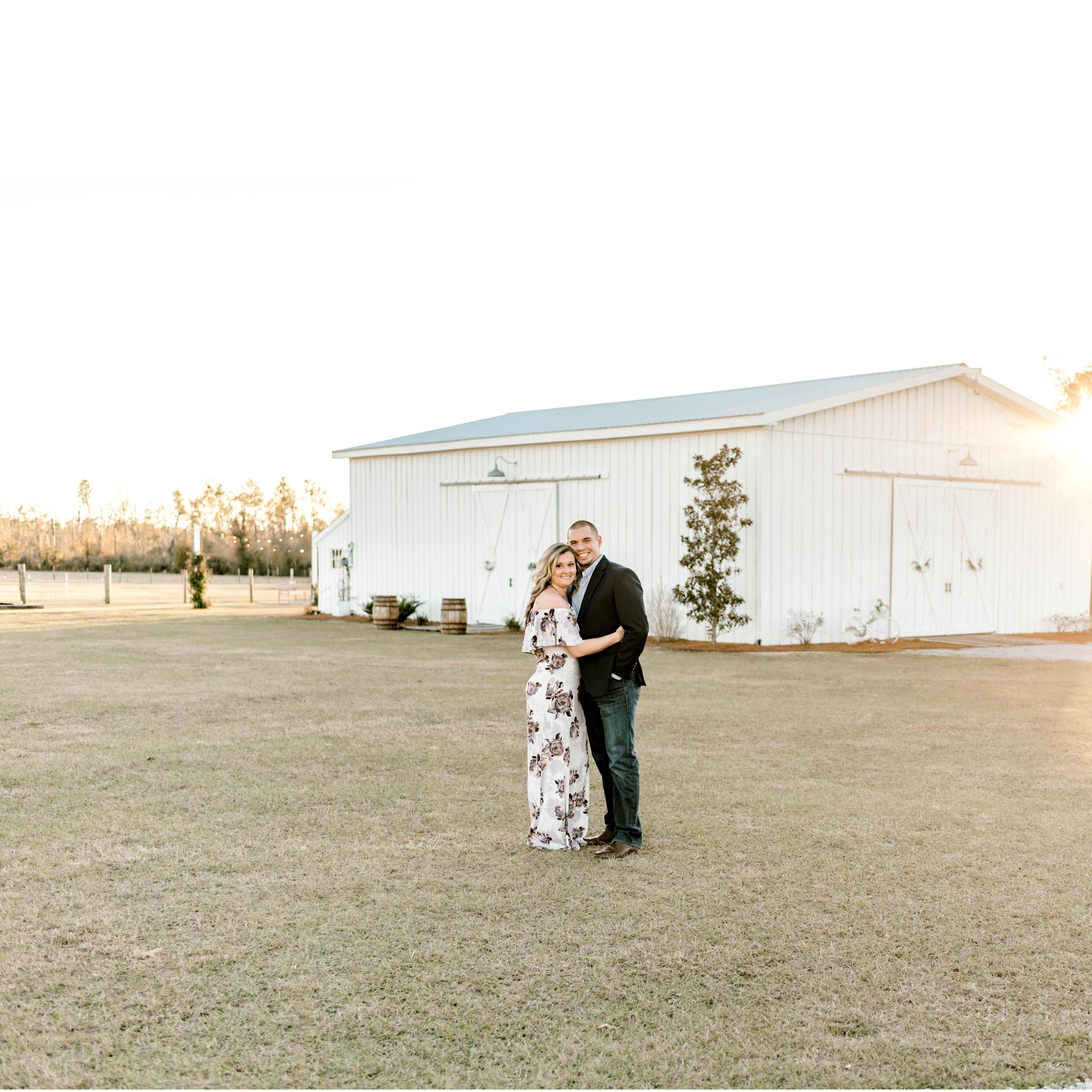 Engagement pictures at Rosie Creek Farms