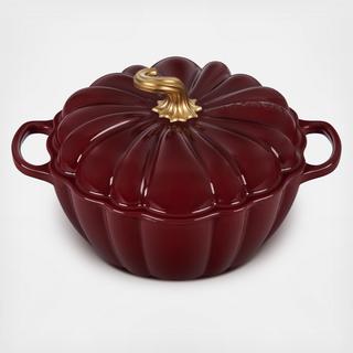 Pumpkin Figural Cocotte with Knob