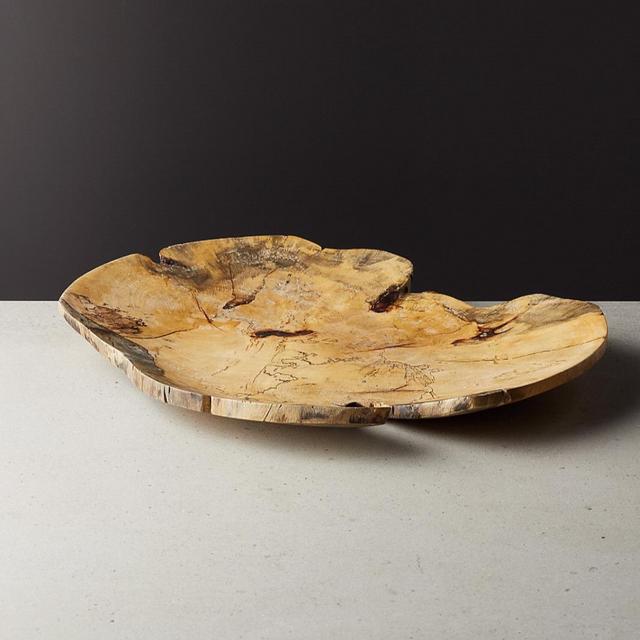 Slice Round Tamarind Wood Server | CB2