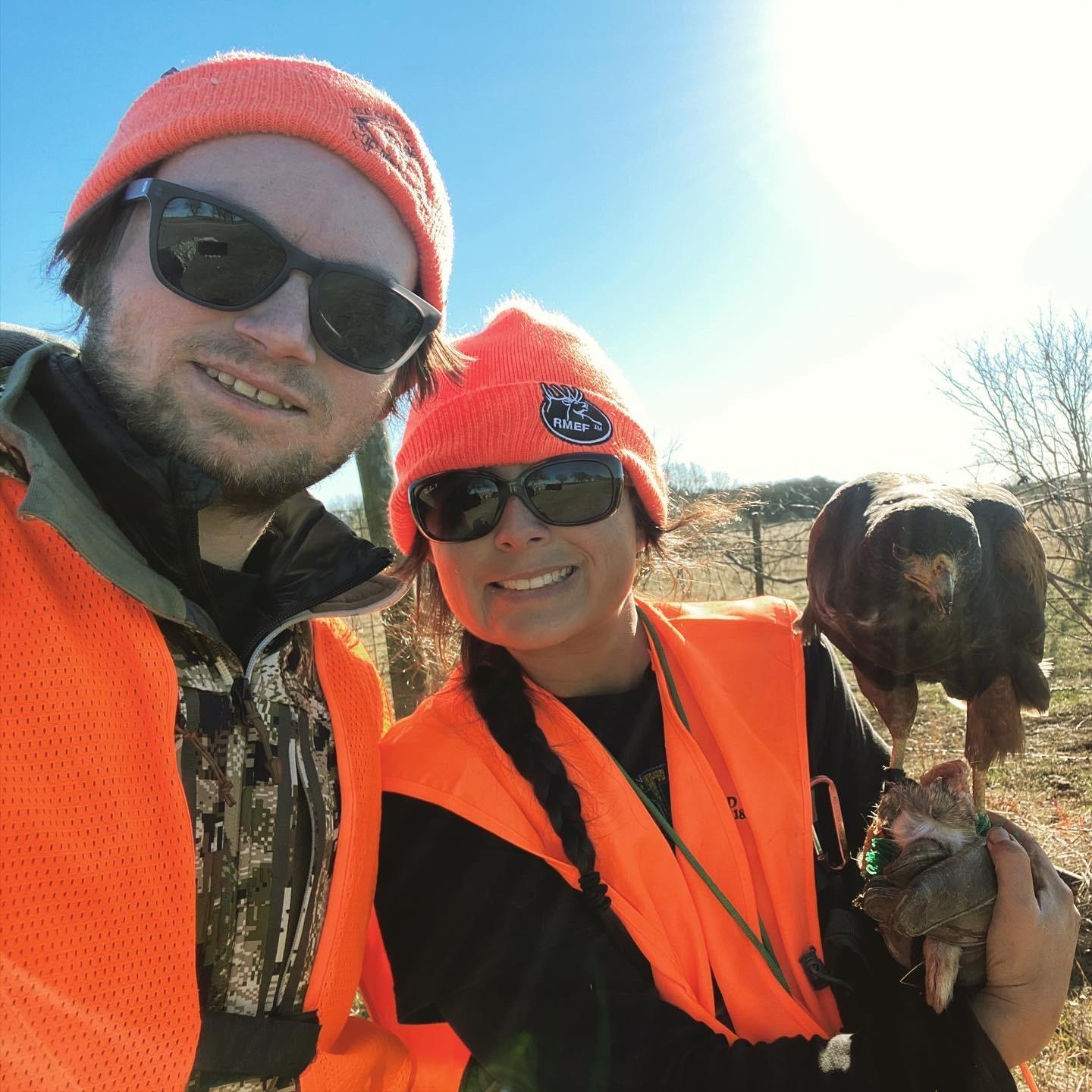 First rabbit taken on the year anniversary of the one-footed hawk 2020