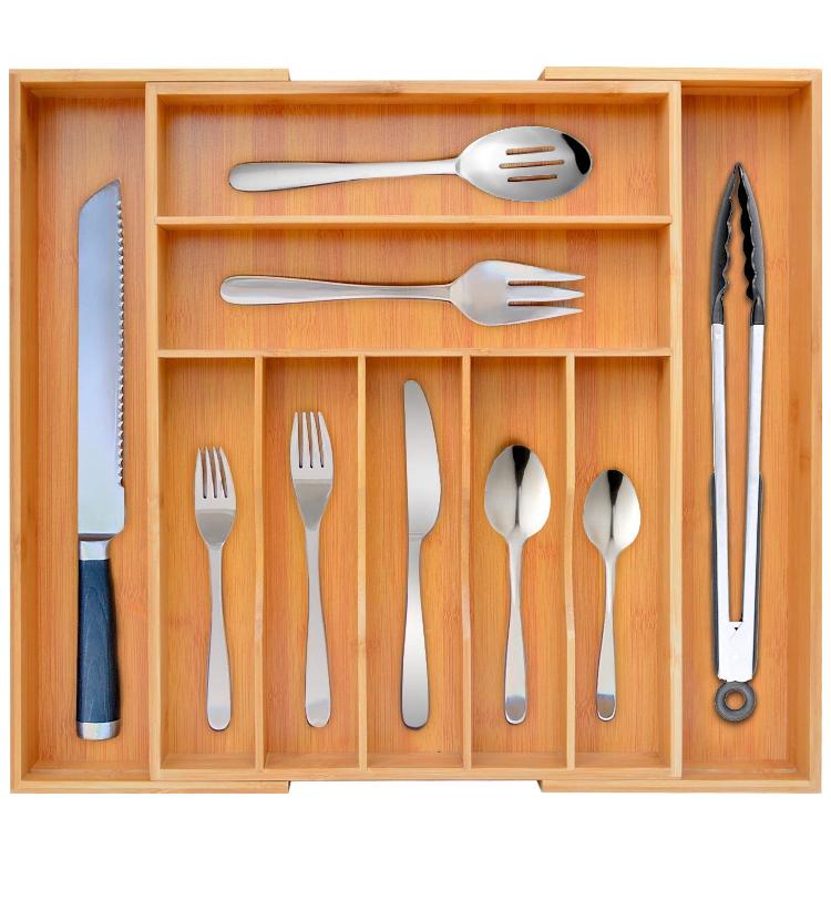Bamboo Kitchen Drawer Organizer