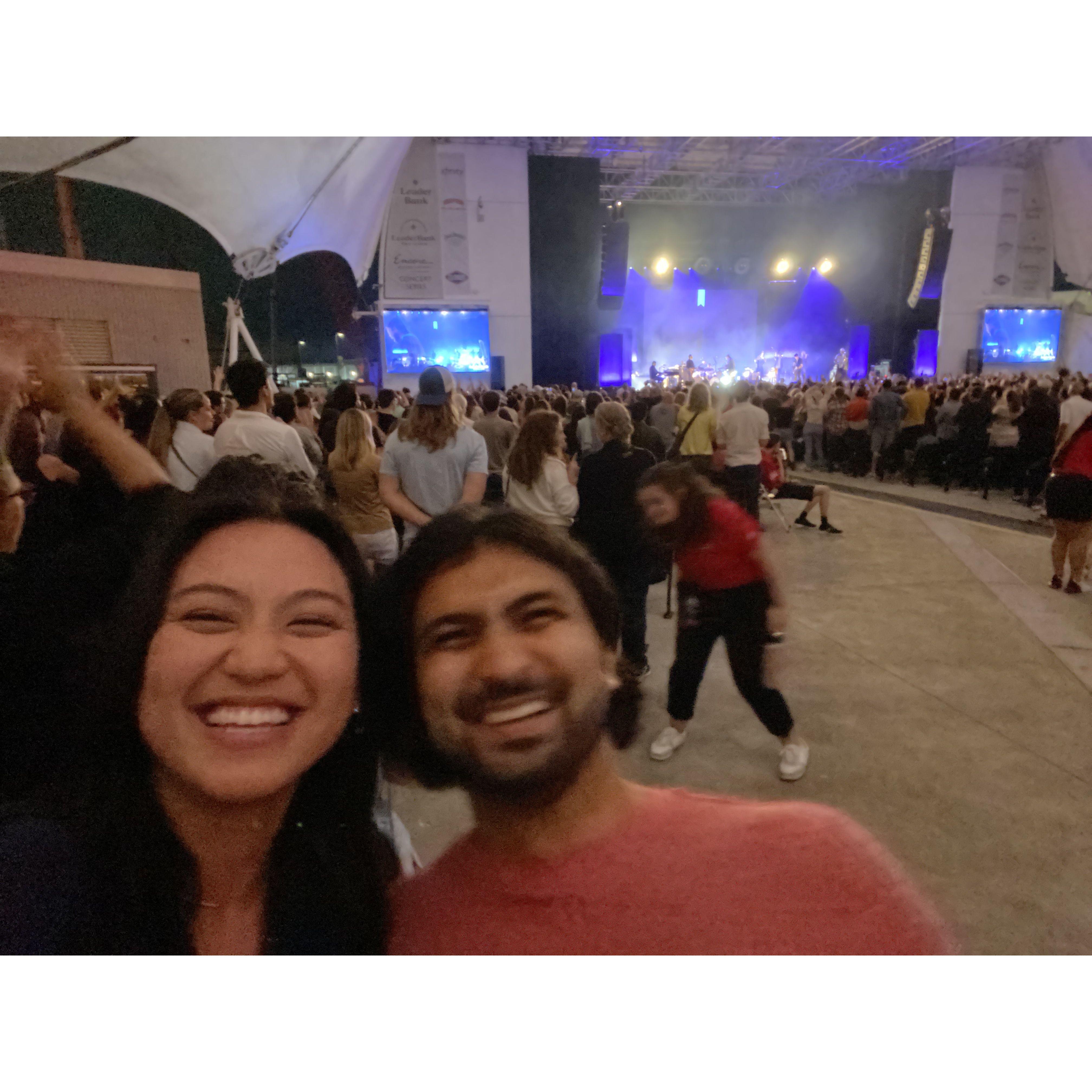 At a Fleet Foxes concert on Grace's 27th birthday! (2022)