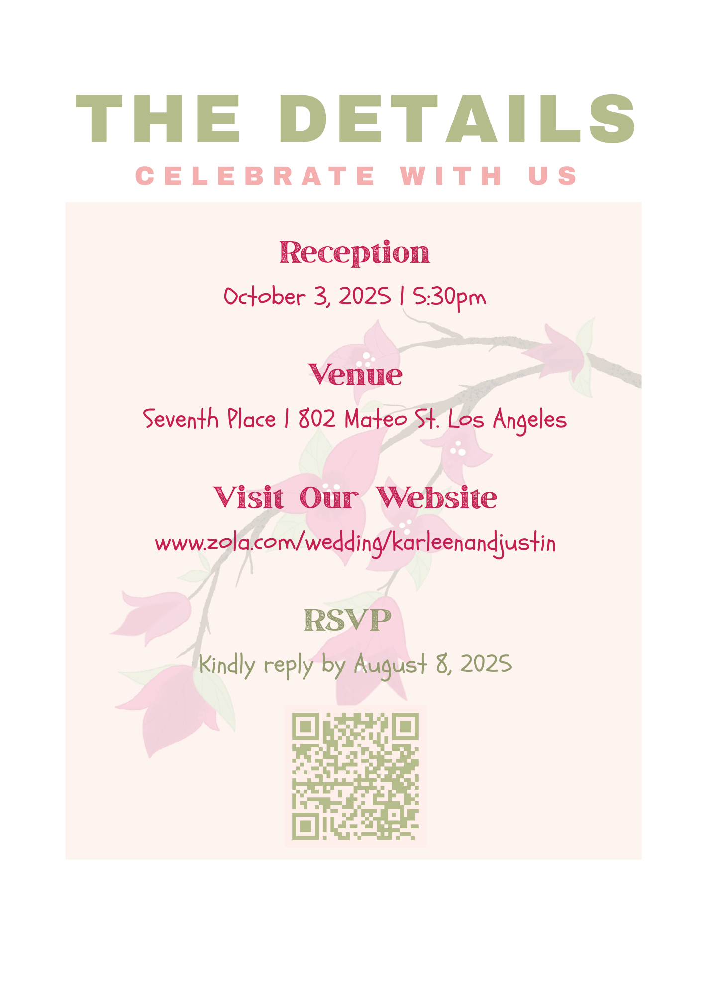 The Wedding Website of Karleen Cruz and Justin Callos