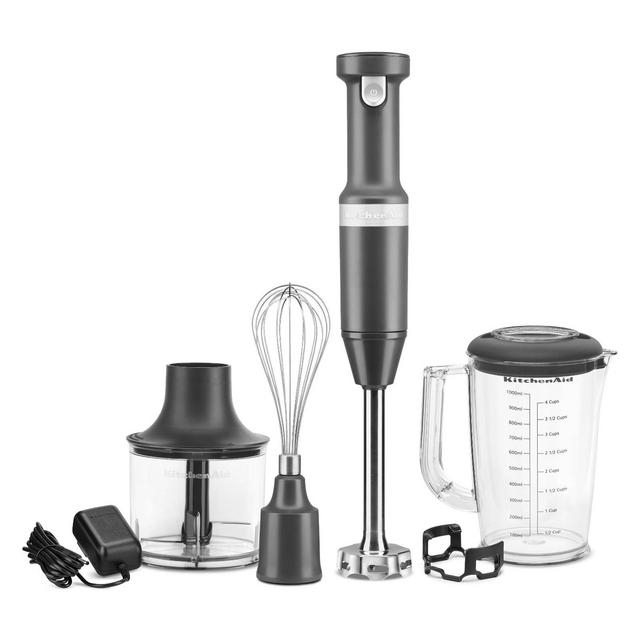 KitchenAid Variable-Speed Cordless Hand Blender - Charcoal Gray