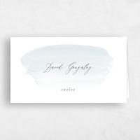 Blue Wedding Place Card - Violin