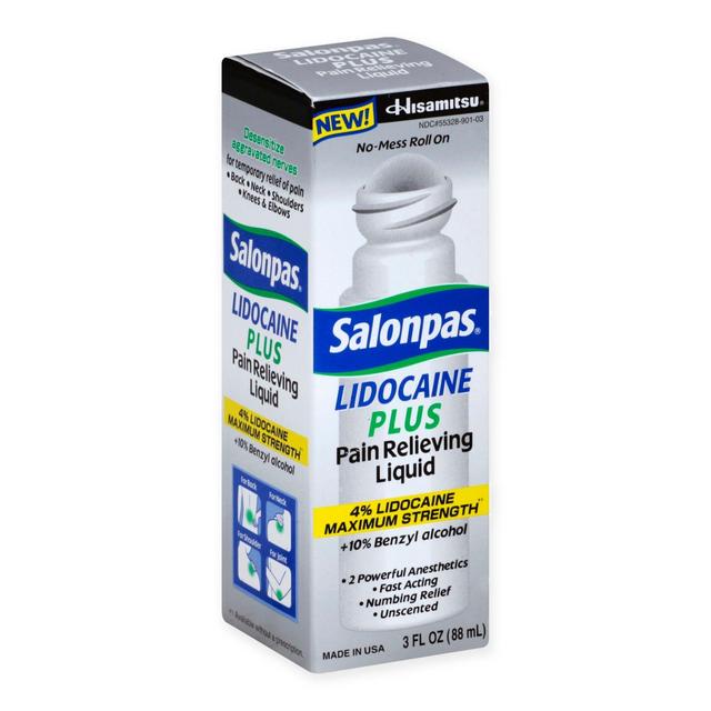 Salonpas® 3 fl. oz. Lidocaine Plus Maximum Strength Roll-On