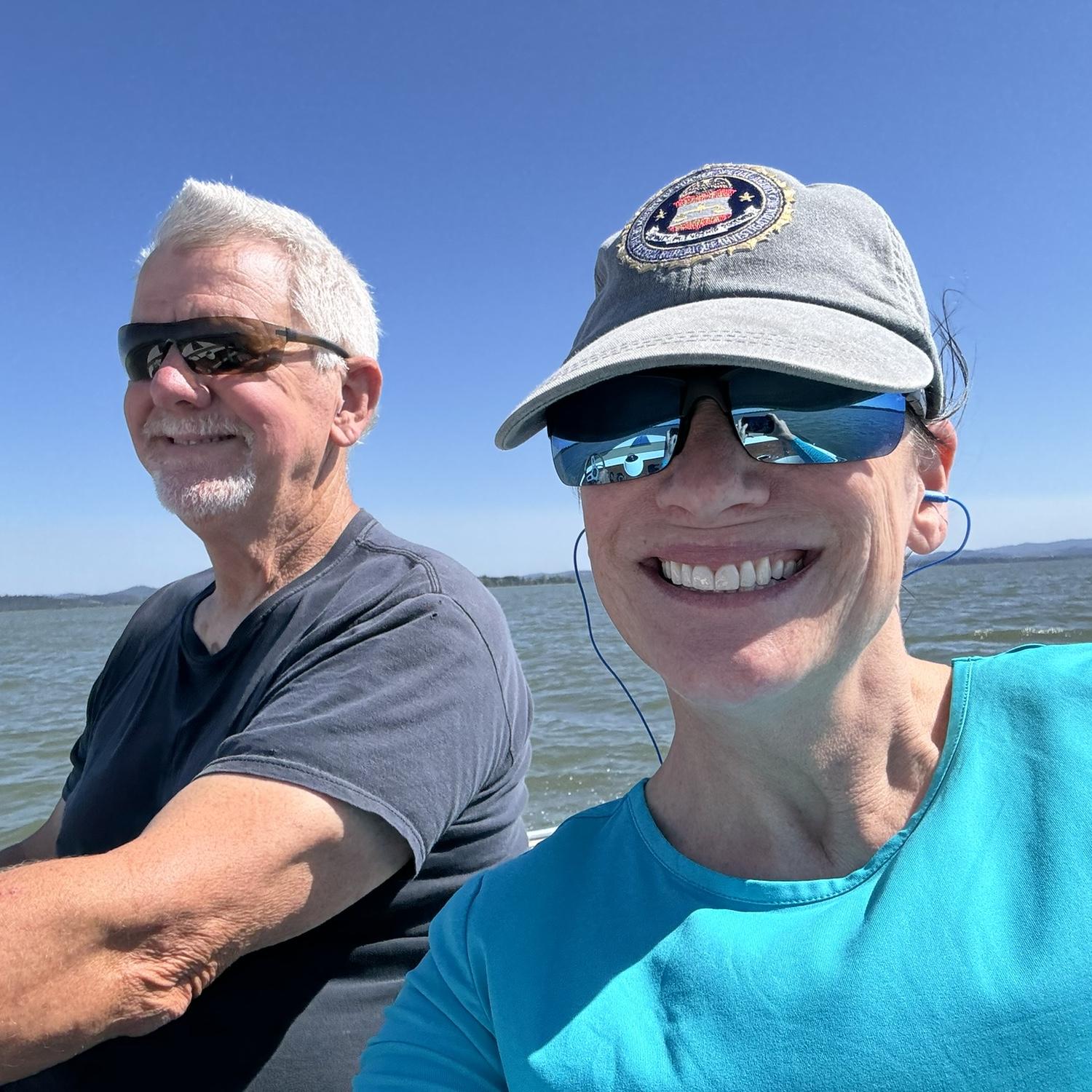 A fabulous day on the boat at Fern Ridge