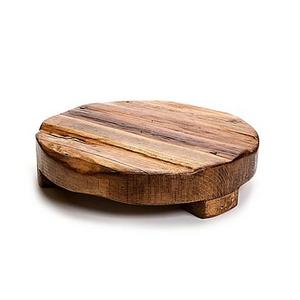 etuHOME® 14-Inch Round Reclaimed Wood Trivet