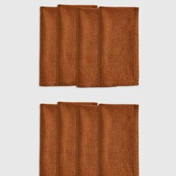 Organic Cotton Napkins (Set of 12) in Terracotta