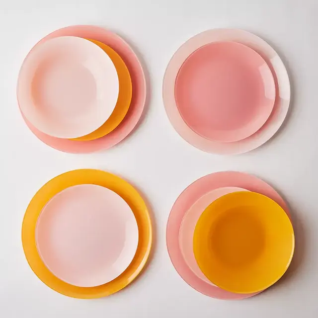 Luminarc Arty French Glass Dinnerware, 18-Piece Set