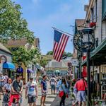 Shop and eat on Newport's wharfs Thames Street Newport