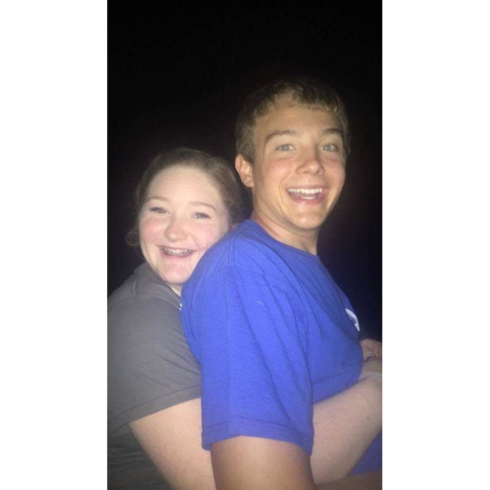 Bonfire after homecoming coronation junior year!