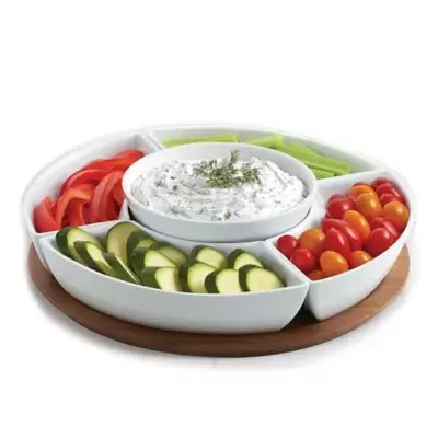 B. Smith® Multi-Purpose Server with Tray in White