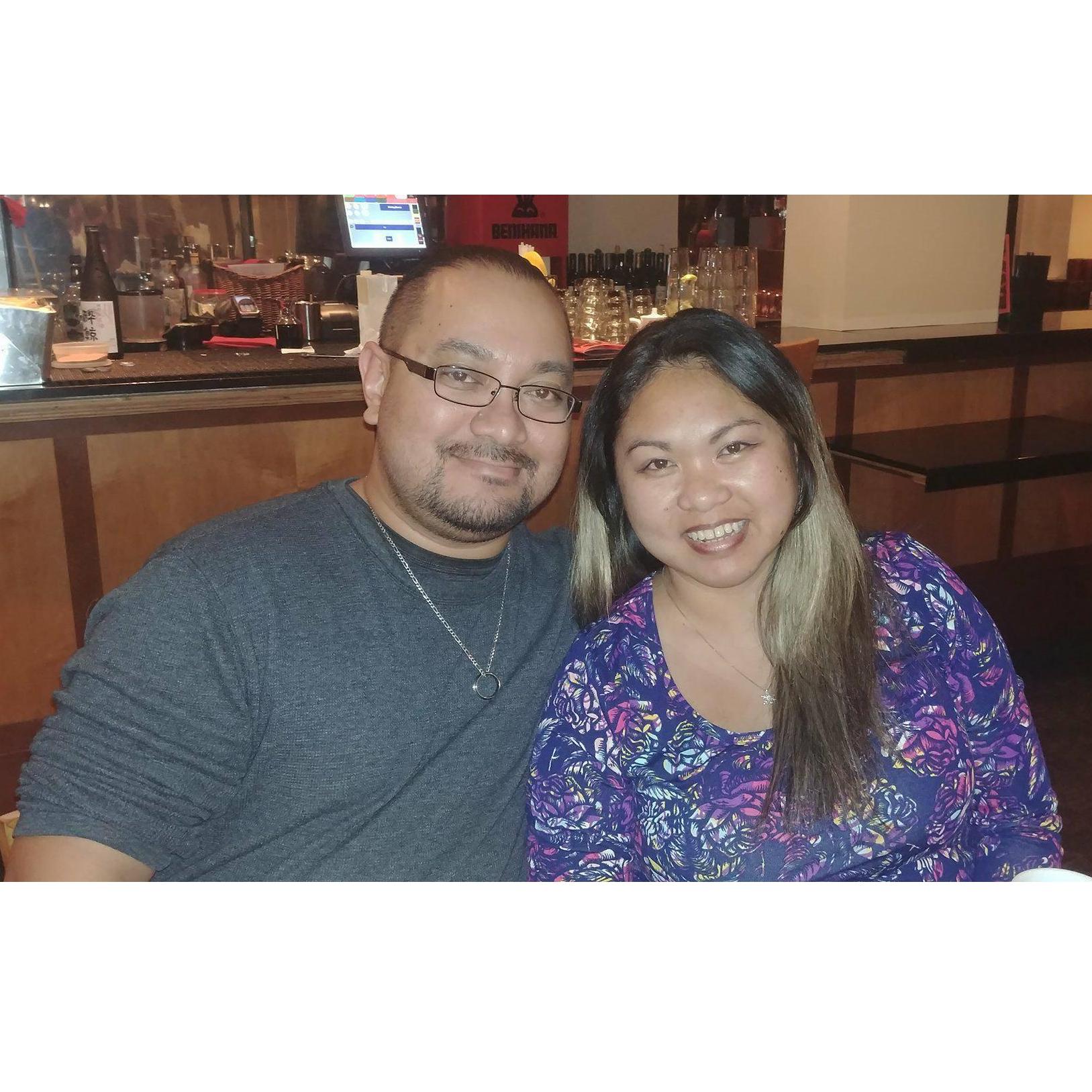 It's been 10 years since Christine and Mike. What better way to celebrate by going to Benihana, the first restaurant they went with friends during Fan Festival 2007!