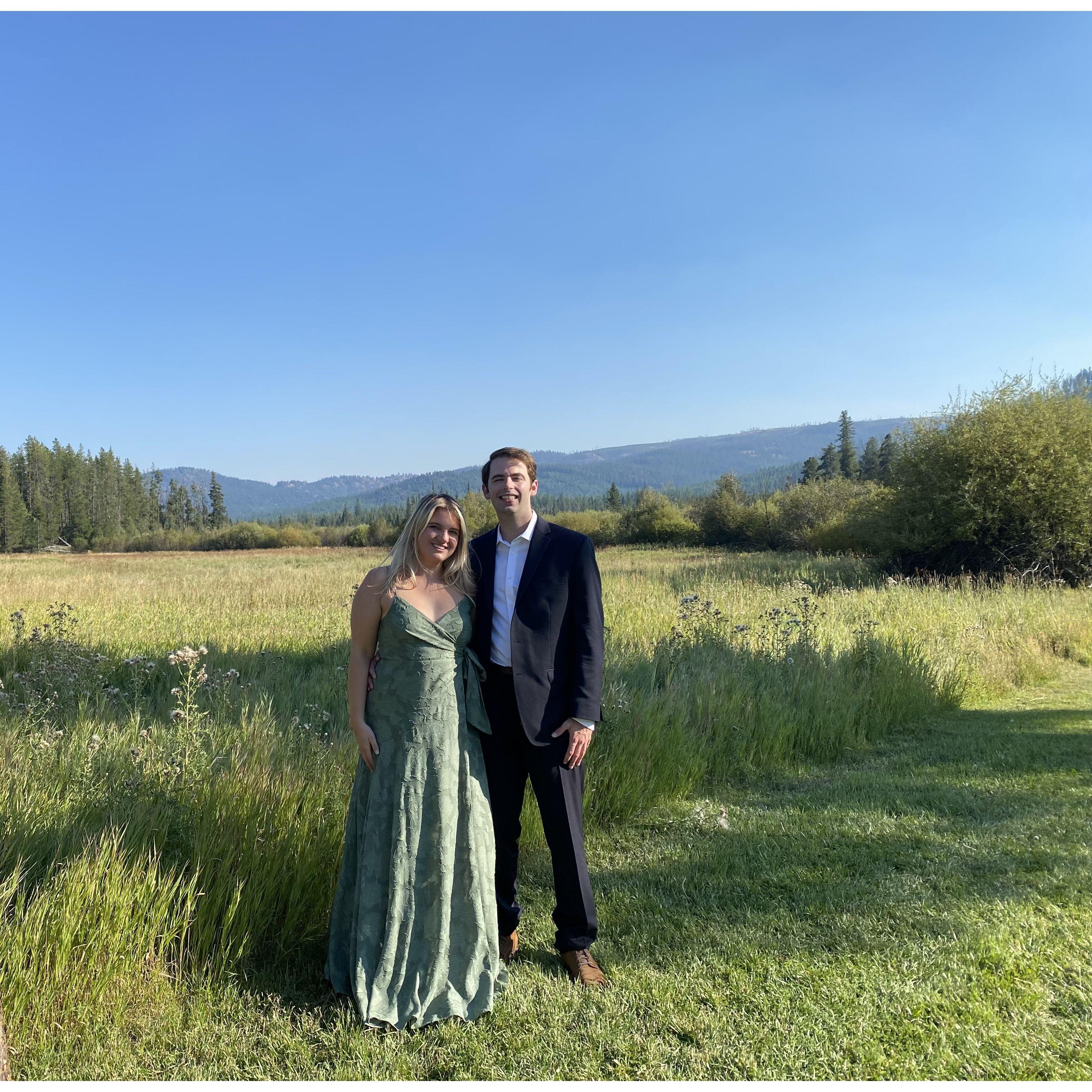 Celebrating our friend's wedding in Montana!