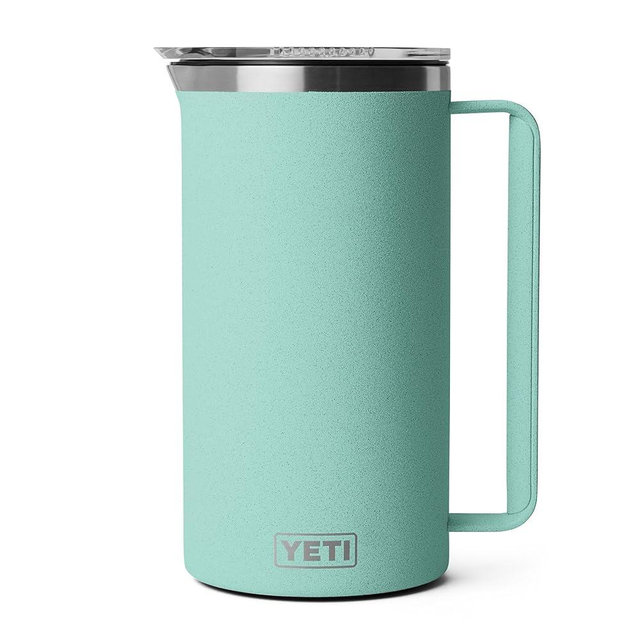 YETI Rambler 64 oz Pitcher, Vacuum Insulated, Stainless Steel with MagSlider Lid, Sea Stone