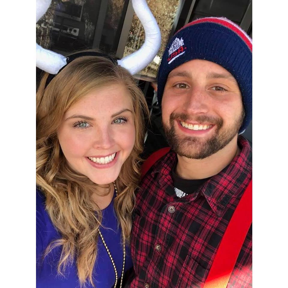 Celebrating Halloween at Breckoween in Breckenridge, CO. We represented Minnesota as Babe the Blue Ox and a Lumberjack!