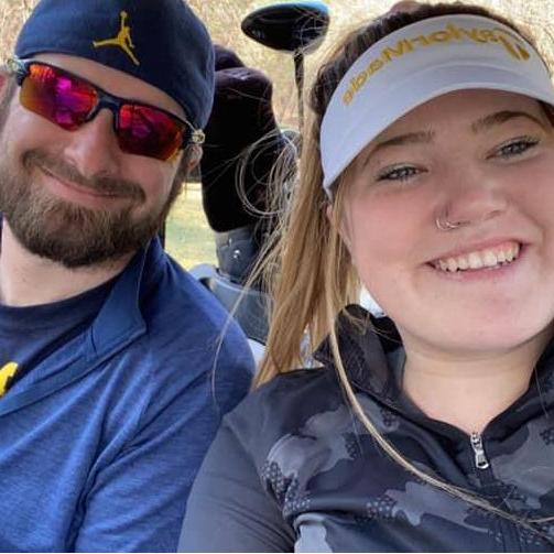 Dan taught me how to golf, and now it is our favorite way to spend the day.