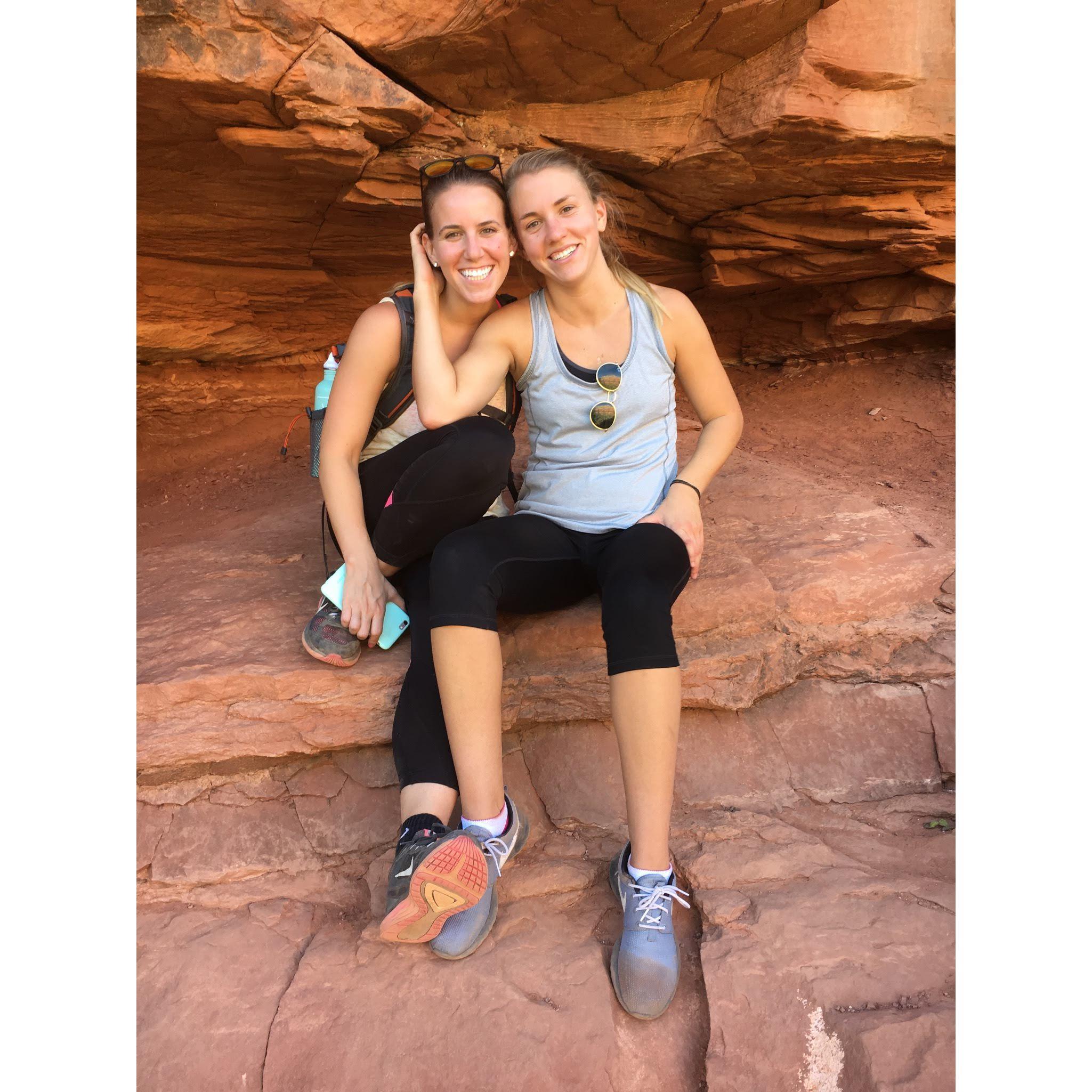 One of our first trips together was to Sedona, AZ.  Little did we know, 7 years later we'd get engaged there, too!