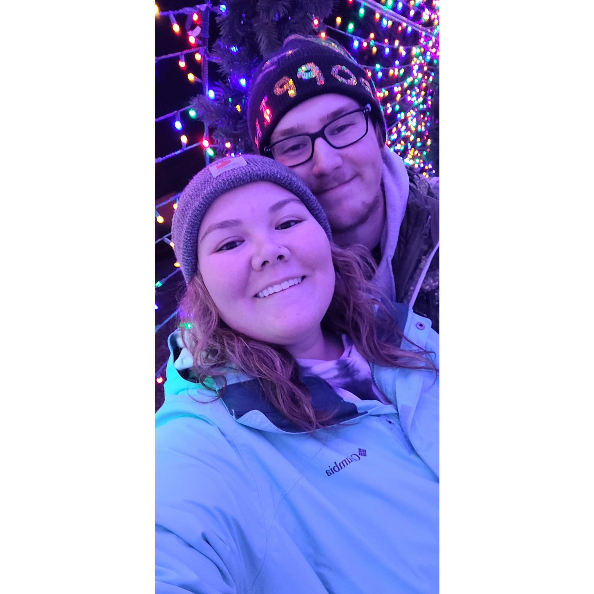 Another adventure to look at the Christmas lights.