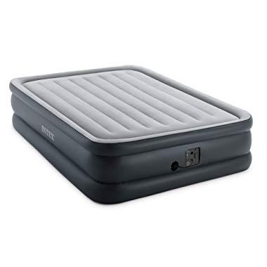 Intex Dura-Beam Standard Series Essential Rest Airbed with Built-In Electric Pump, Bed Height 20", Queen