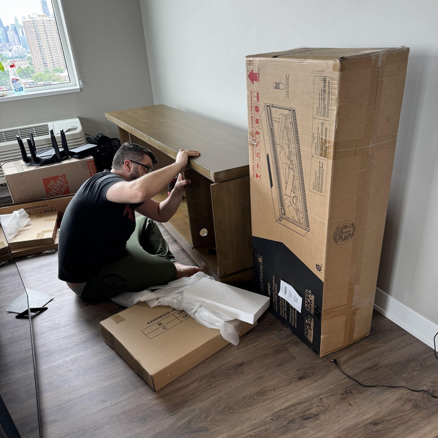 Setting up our new home