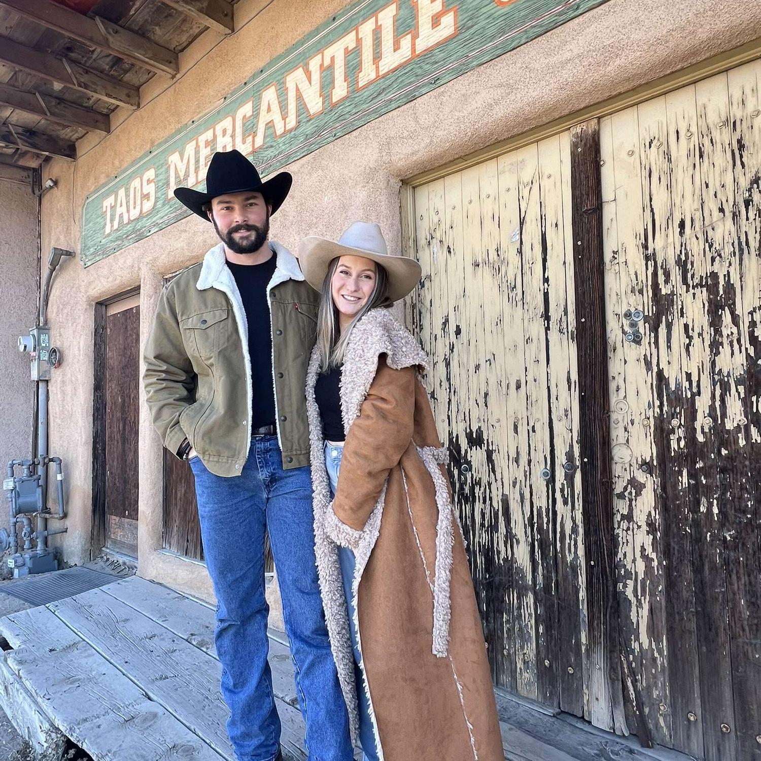 In our cowboy and cowgirl era in New Mexico!
