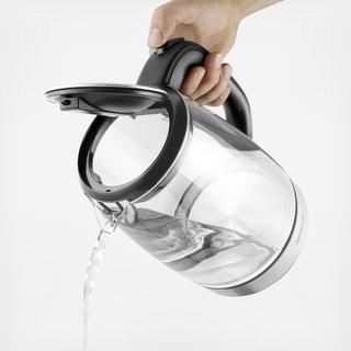 Cordless Glass Electric Kettle with Power Cord Base
