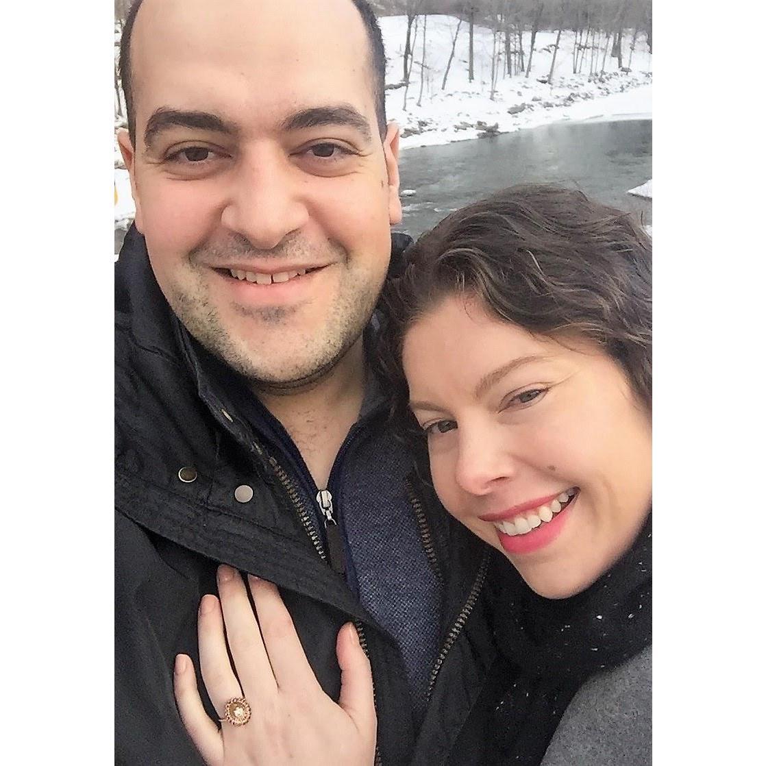 Our engagement in snowy Vermont