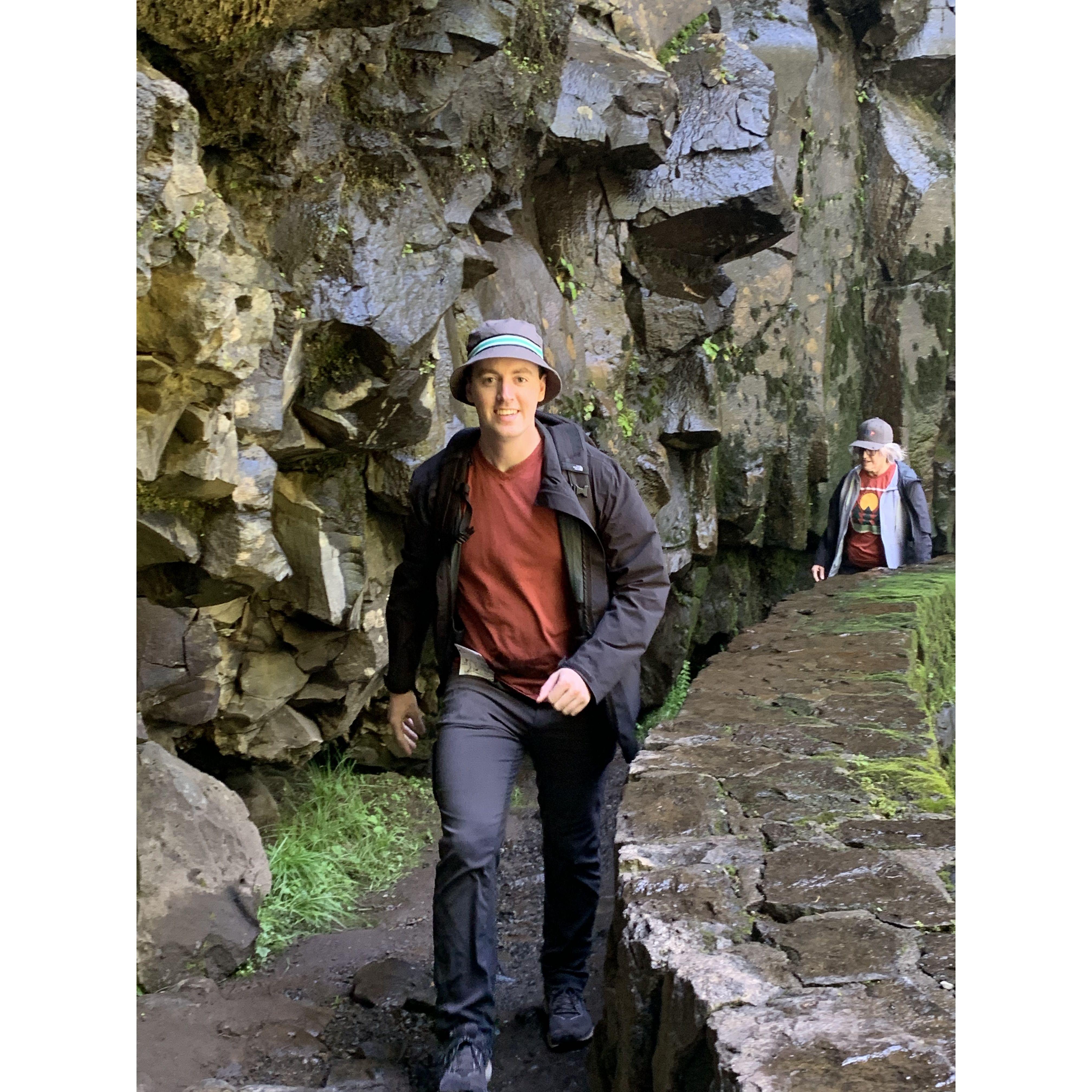 Ryan on a hike with his family in Oregon!