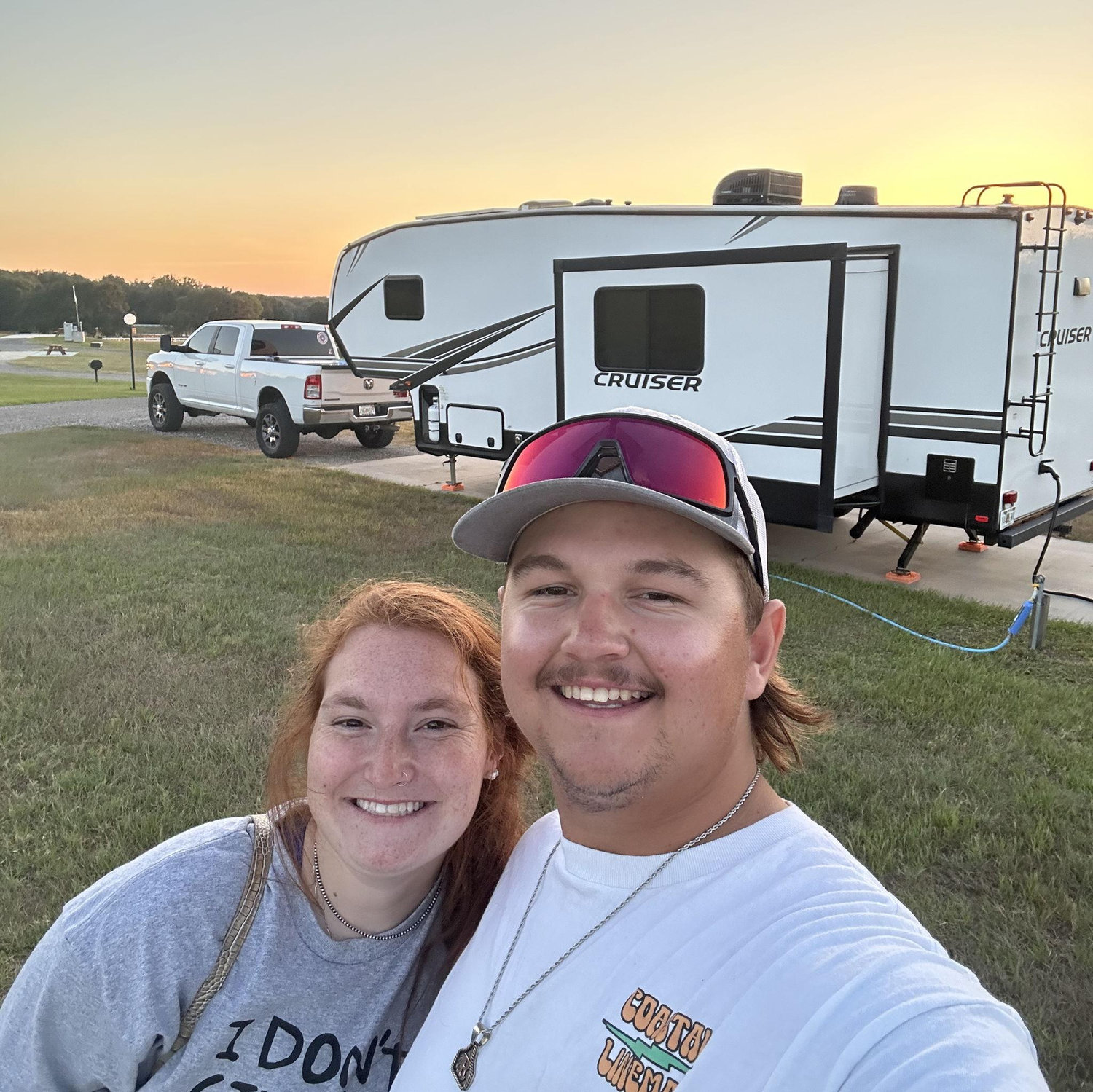 Lot's of miles together on the road traveling for hunter's job!