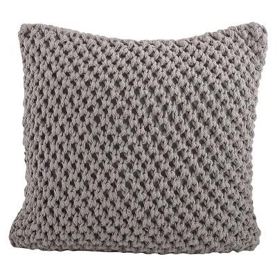 Knitted Design Throw Pillow