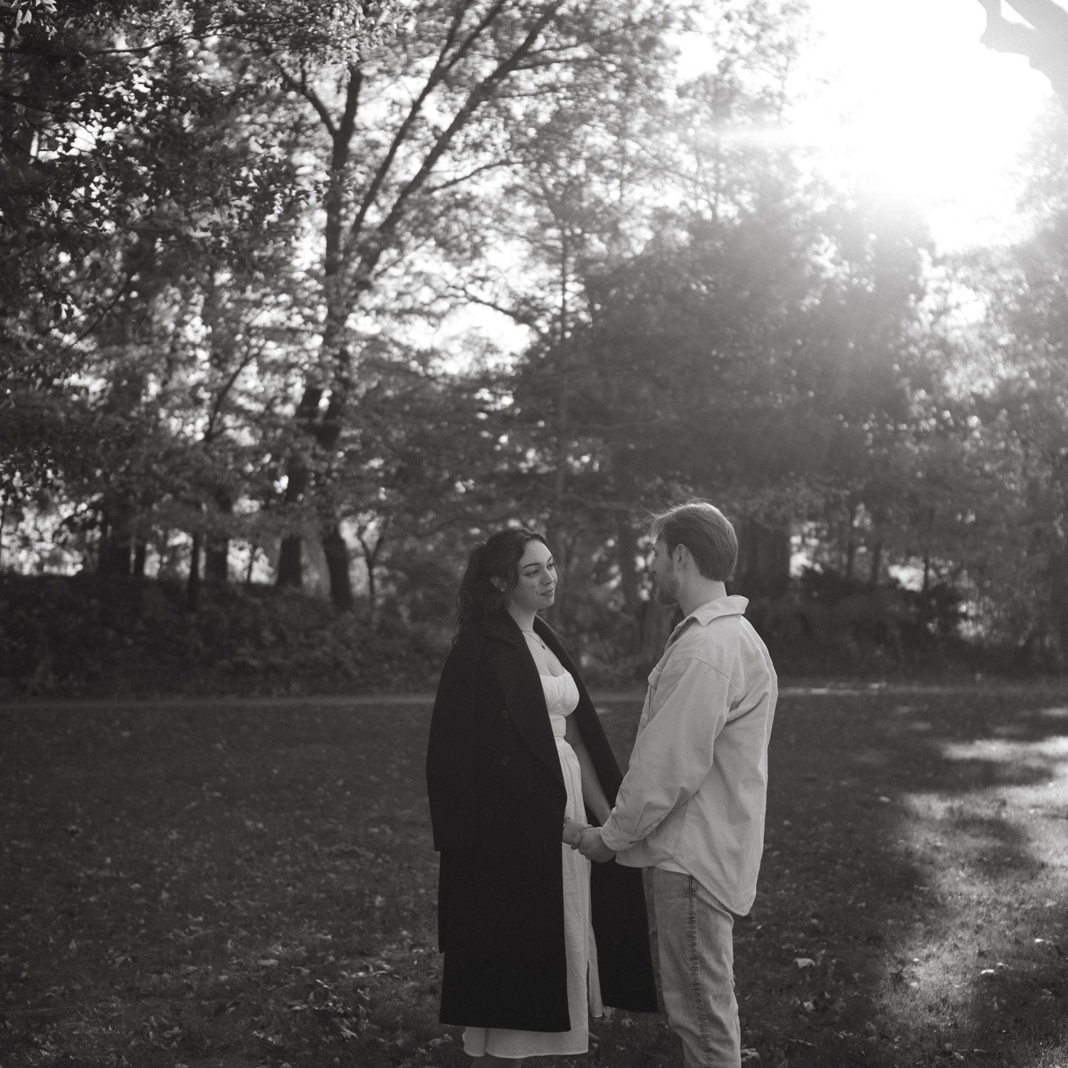 Engagement photos at the Philbrook November 2025