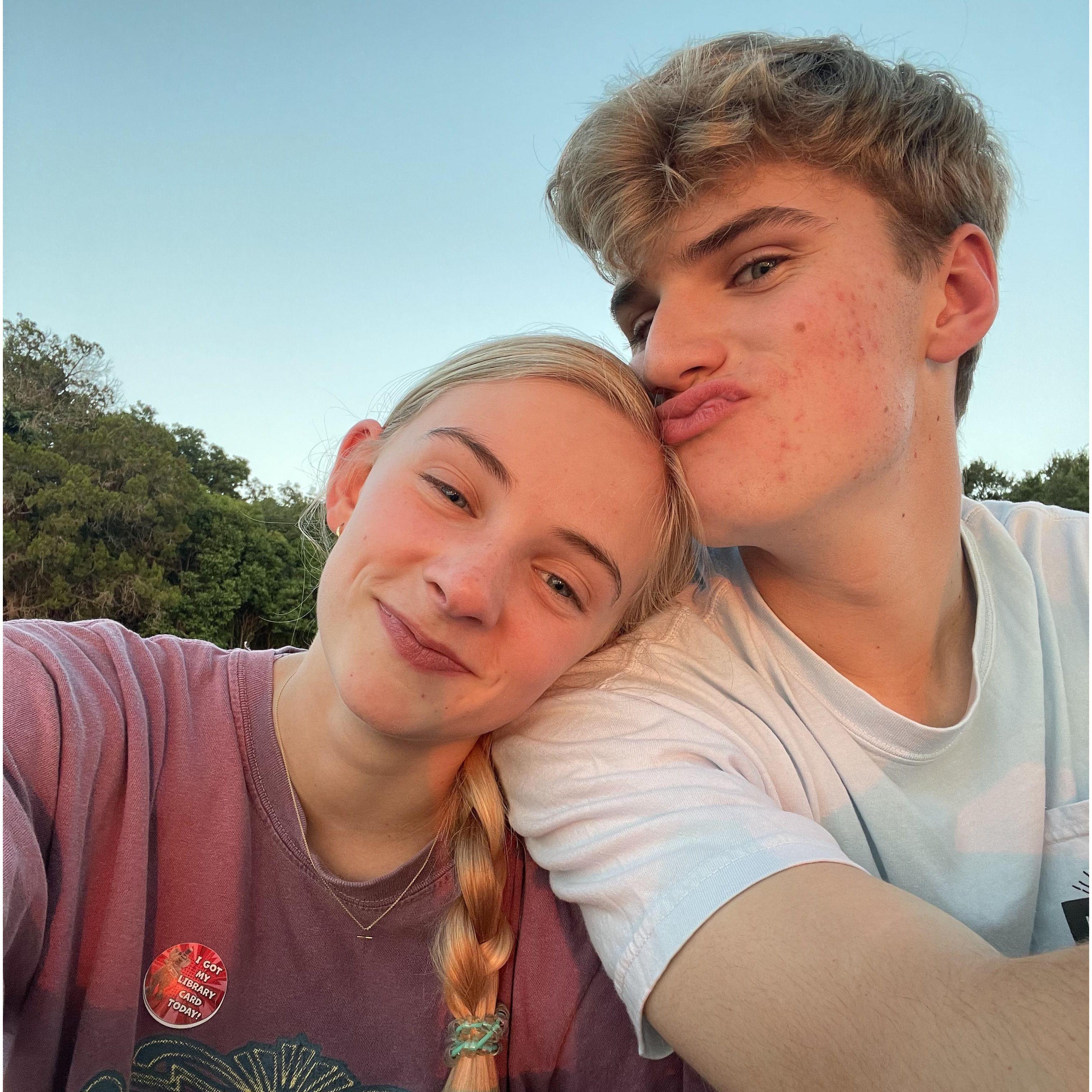 A summer of long distance with Sydney in Waco and Luke in Houston.