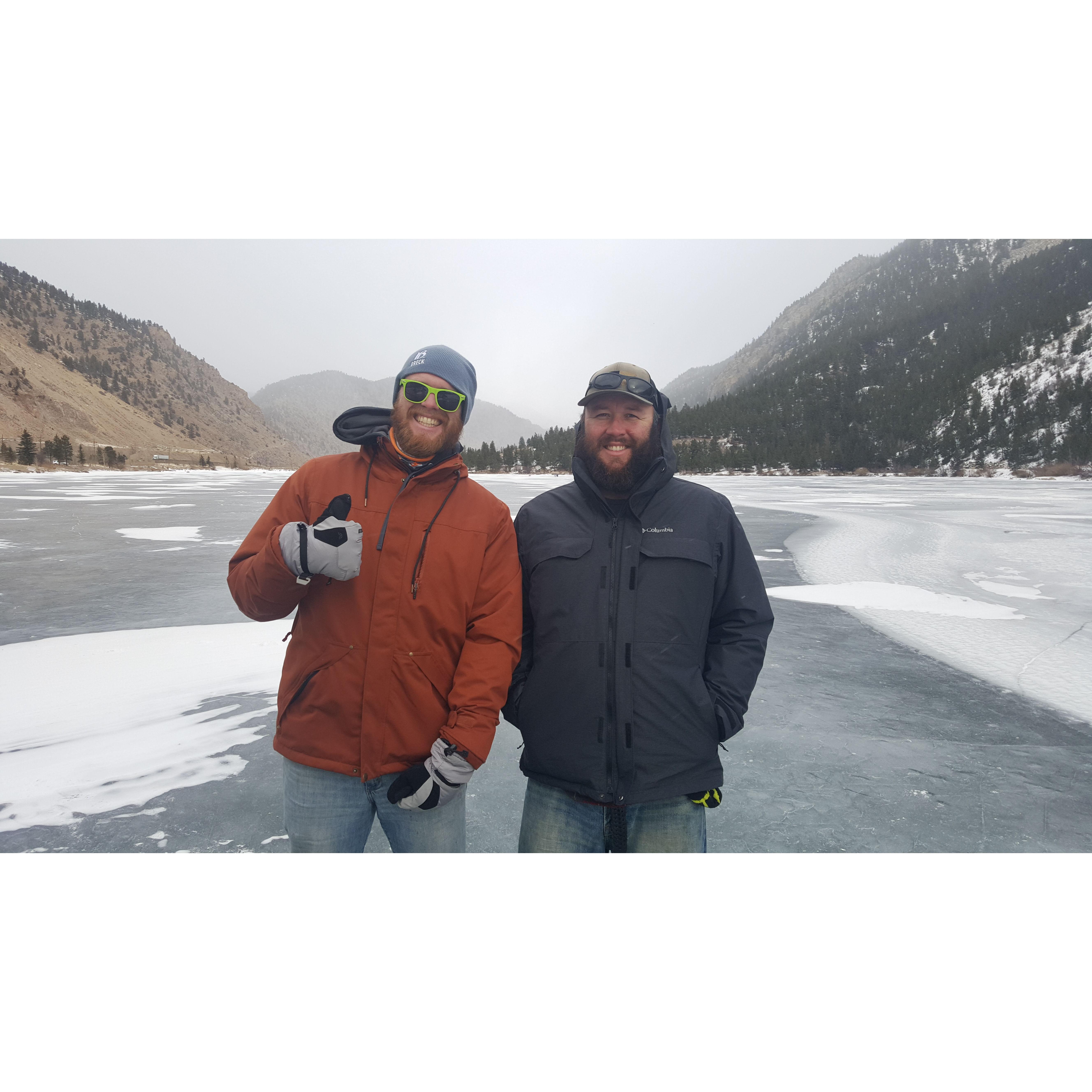 Brian and his brother in Colorado