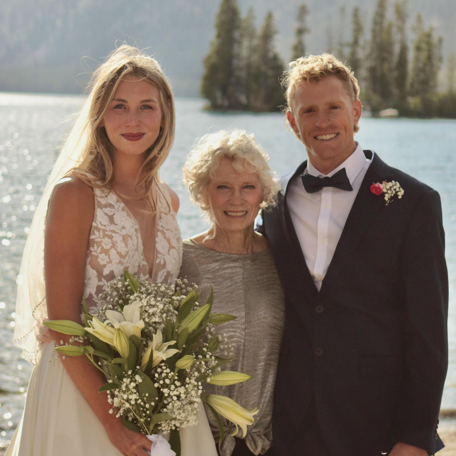 Dana and Taylor with Ginger Warren, Taylor's mother.