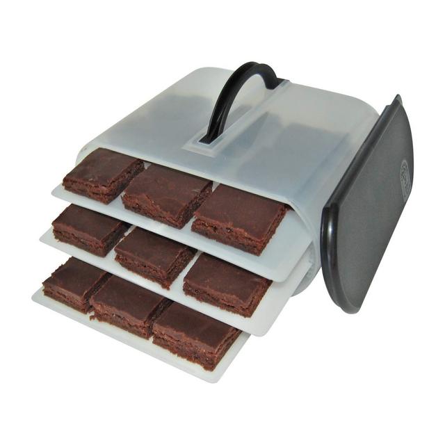 Cookie and Cake Carrier Container with Handle and Lid 4 Trays Cupcake Storage Transport Holder Box 2 Devil Eggs Trays Included