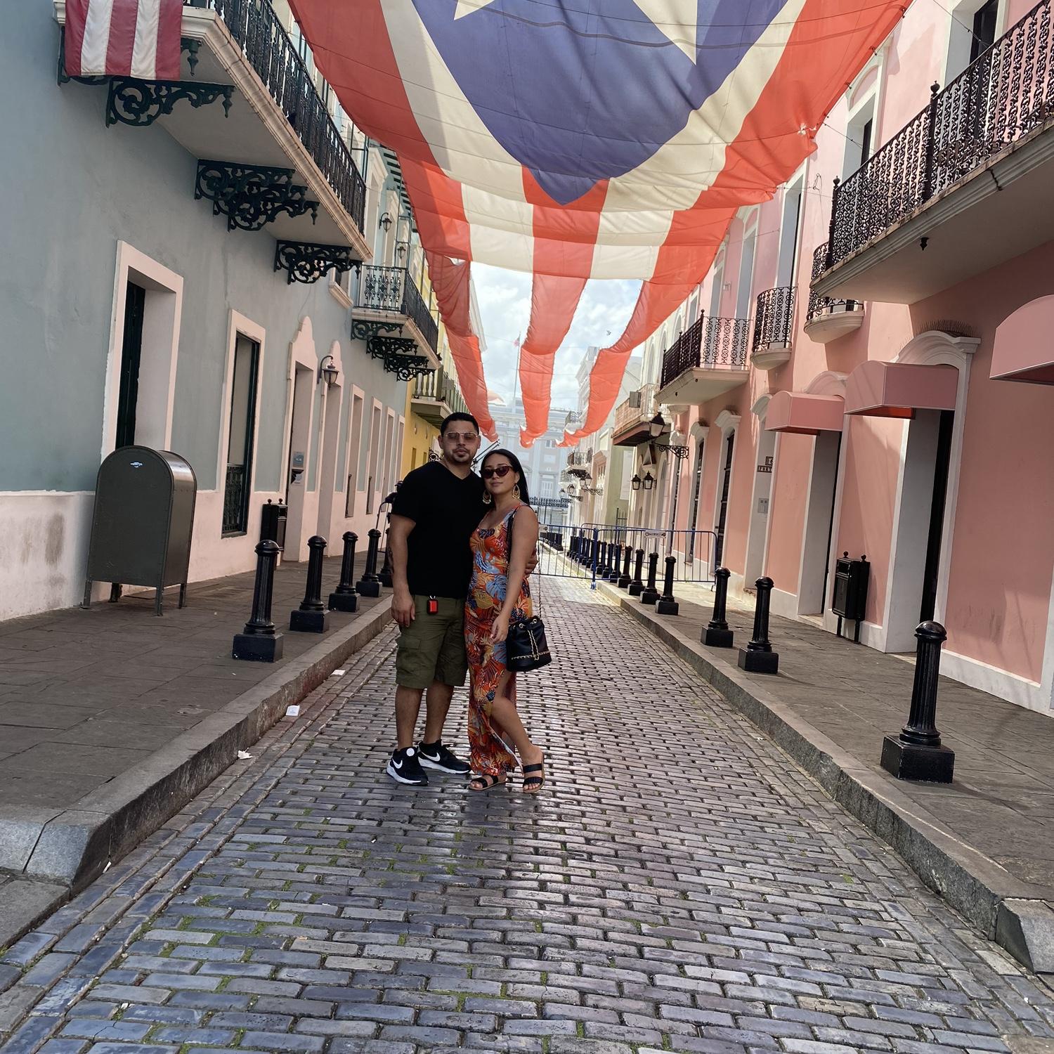 Enjoying Old San Juan.